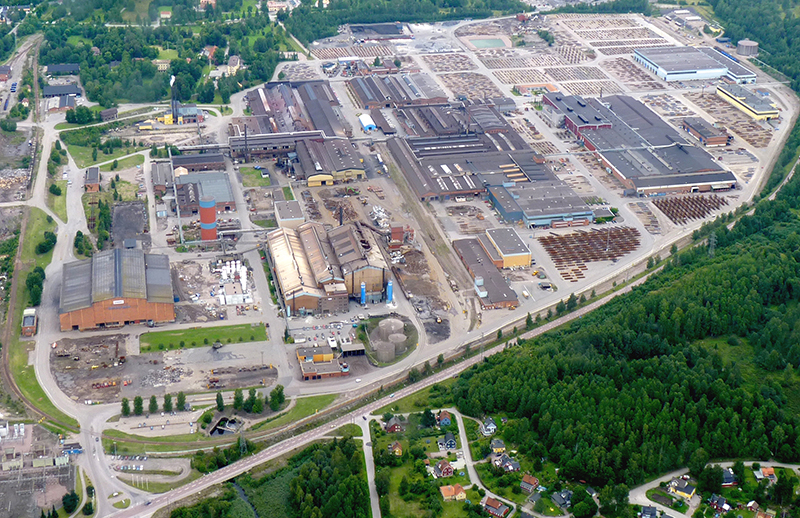 Ovako Hofors steel production site