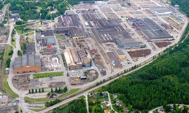 Ovako Hofors steel production site